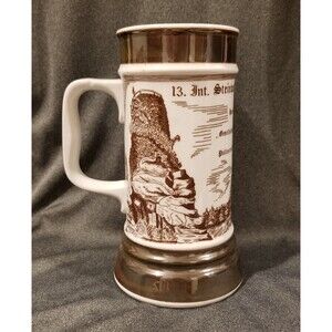 13th Int Steinwaldwandertag 1984 Stein Mug German Lebenshilfe Birds Weibenstein